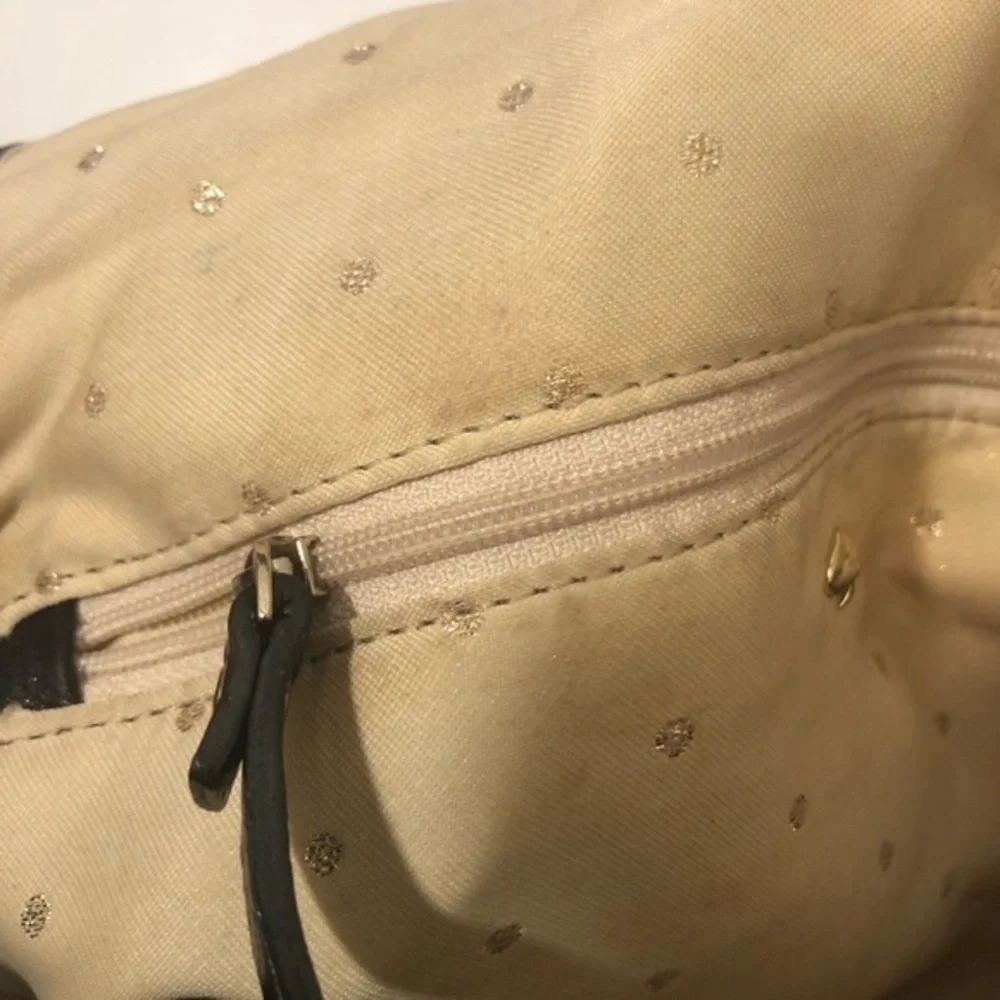 Kate spade black quilted flap bag